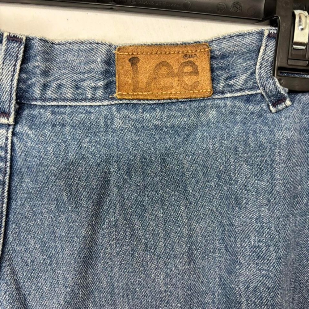 VTG 80s/90s LEE Womens High Waisted Faded Pleated Denim Jeans Saddleback 31x29 - Picture 5 of 7